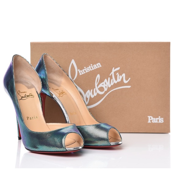 Like new! Christian Louboutin Tissu Scarabe Demi You 100 - be different!🌹💐 - Picture 6 of 9